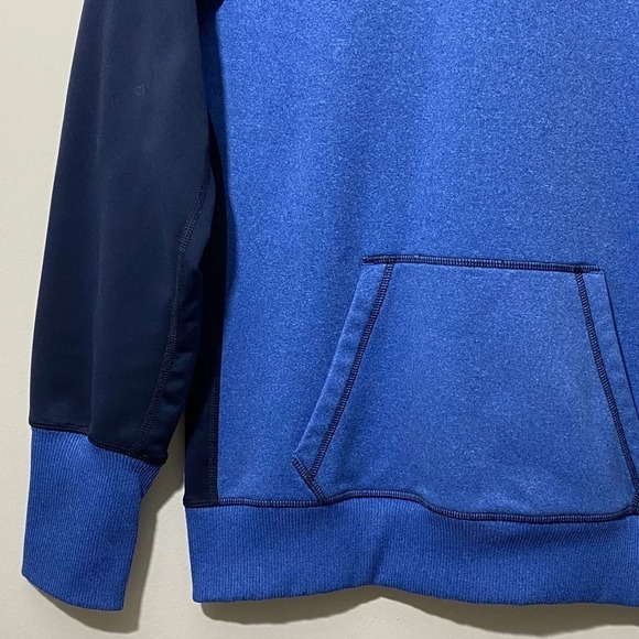 NIKE Therma Fit Blue color block Fleece Hoodie M - Picture 5 of 10